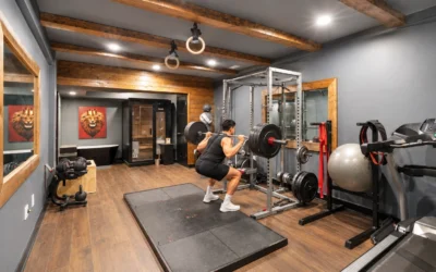 Finished Basement Gym Design Ideas for Strength and Cardio Training