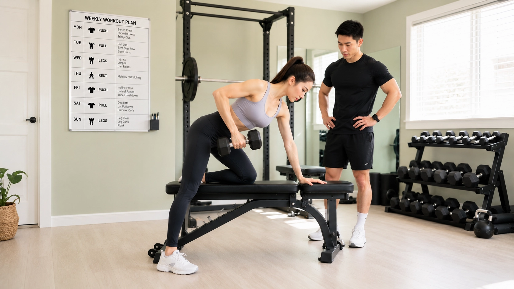 How to Create a Gym Home Workout Schedule for Muscle Gain